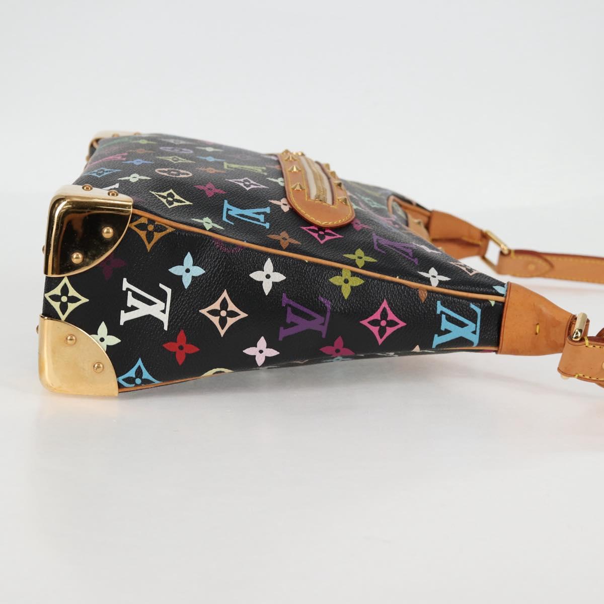 LOUIS VUITTON Multicolor Boulogne Shoulder Bag Black M92638 LV Auth BA4683V