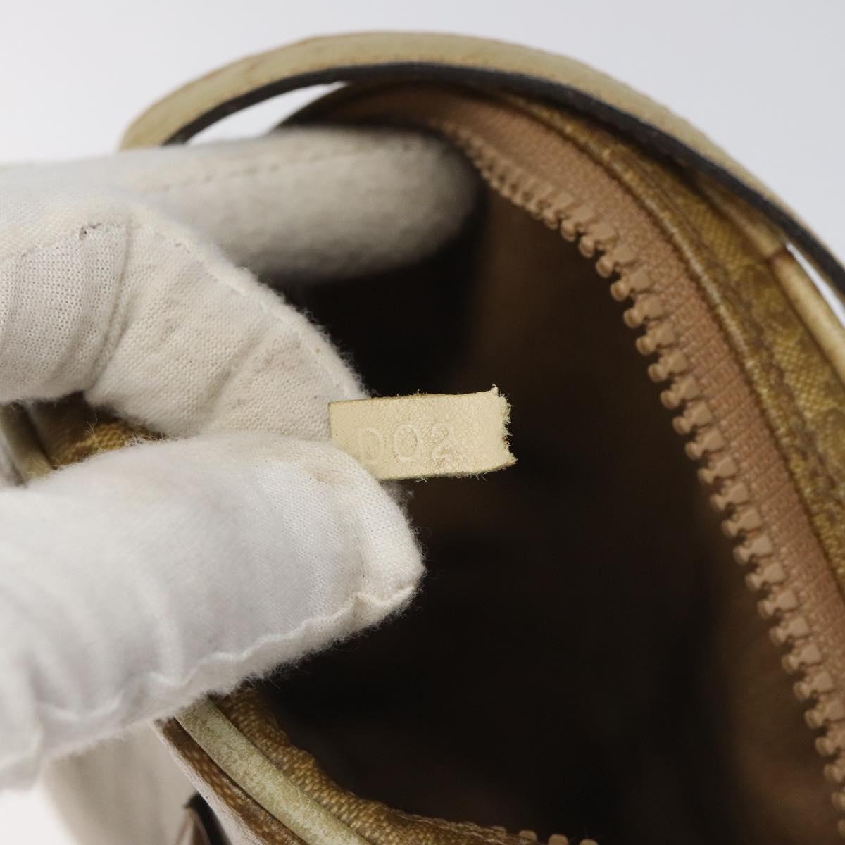 CELINE Macadam Canvas Shoulder Bag Brown Auth BA469