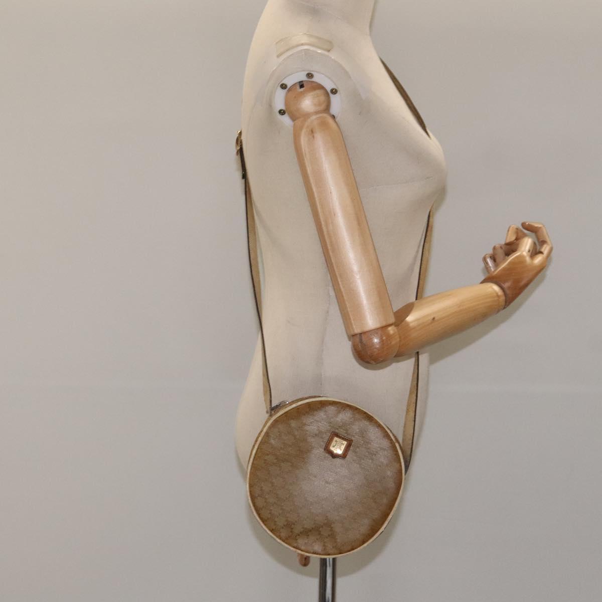 CELINE Macadam Canvas Shoulder Bag Brown Auth BA469