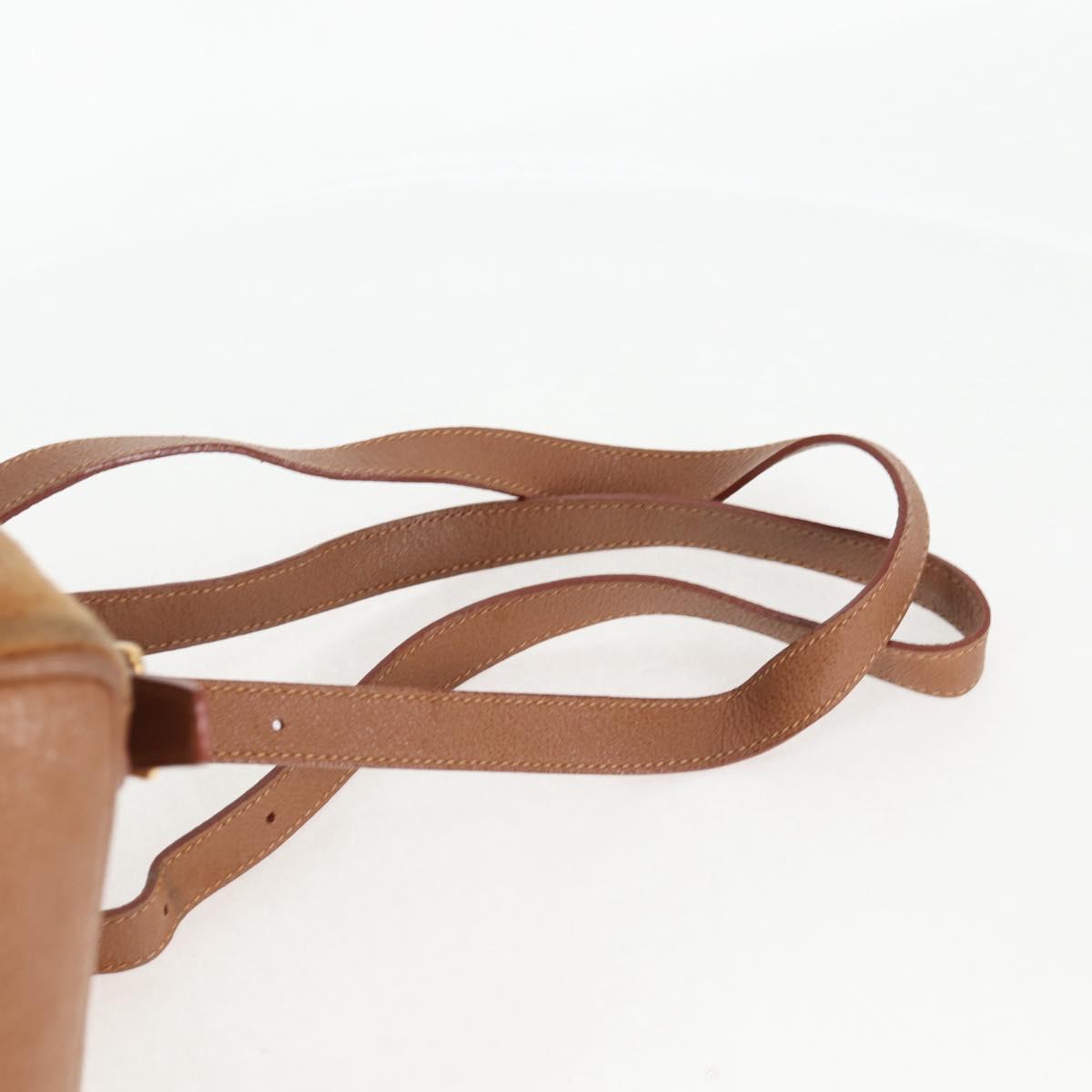 GUCCI Bamboo Backpack Suede Brown Gold 003 1705 0030 Auth BA4691