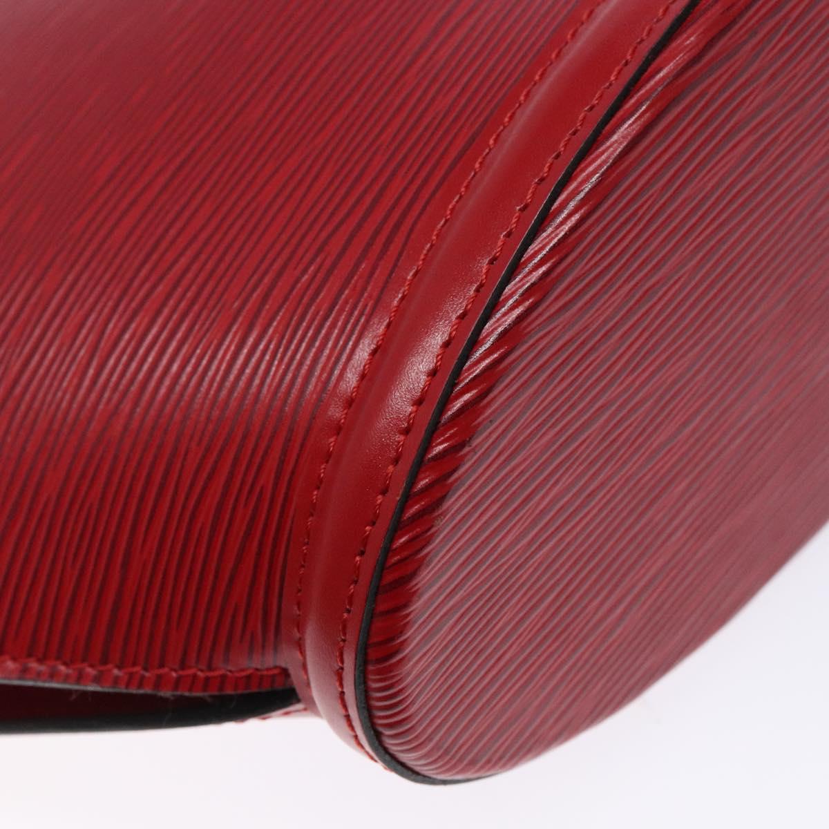 LOUIS VUITTON Epi Saint Jacques Shoulder Bag Red M52277 LV Auth BA4703