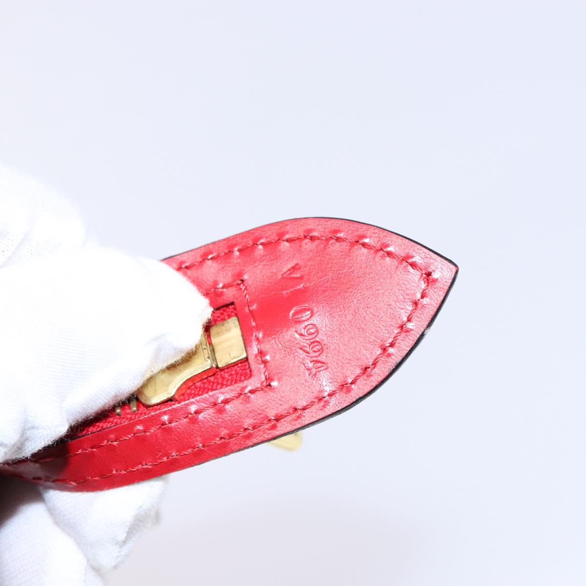 LOUIS VUITTON Epi Saint Jacques Shoulder Bag Red M52277 LV Auth BA4703