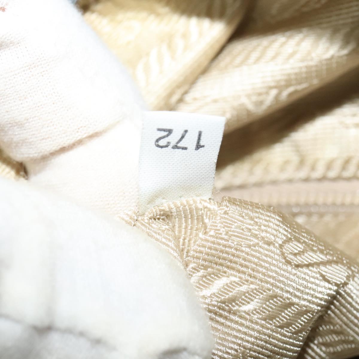 PRADA Shoulder Bag Nylon Light Blue Silver Auth BA4705