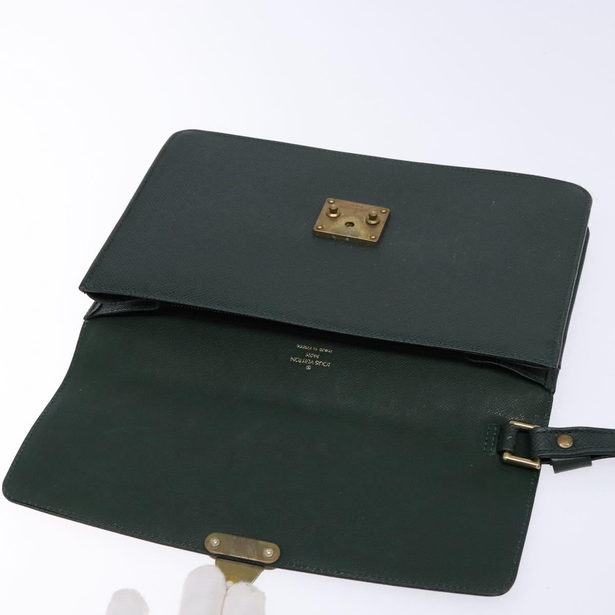 LOUIS VUITTON Taiga Pochette Kourad Clutch Bag Epicea M30194 LV Auth BA4727