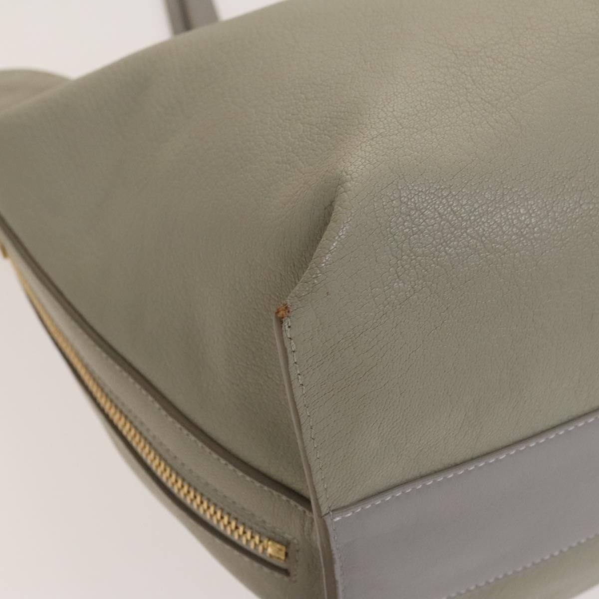 Chloe Dylan Tote Bag Leather Gold Auth BA4765