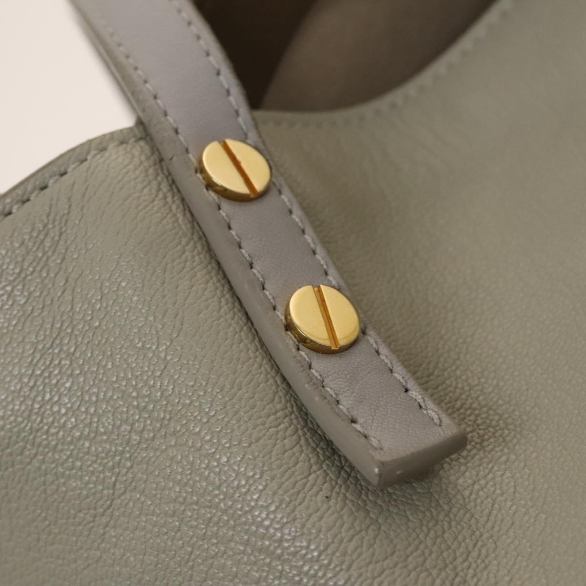 Chloe Dylan Tote Bag Leather Gold Auth BA4765
