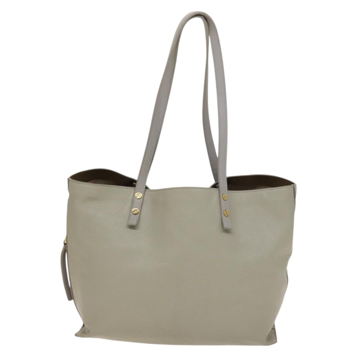 Chloe Dylan Tote Bag Leather Gold Auth BA4765