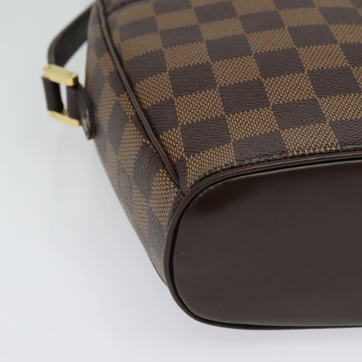 LOUIS VUITTON Damier Ebene Ipanema PM Shoulder Bag N51294 LV Auth BA4779