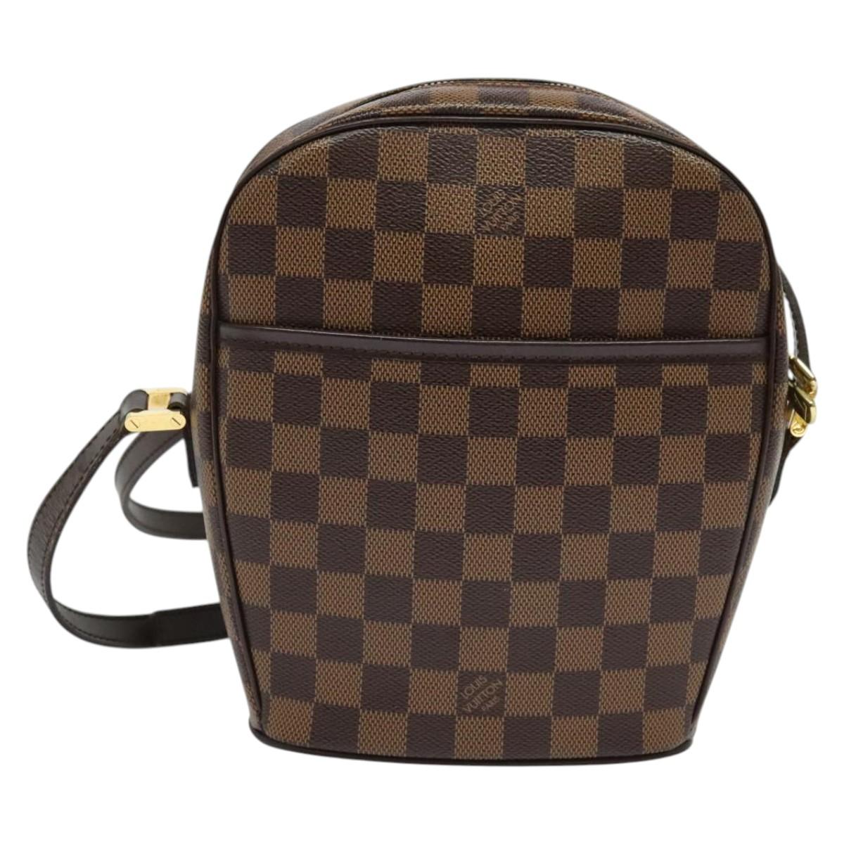 LOUIS VUITTON Damier Ebene Ipanema PM Shoulder Bag N51294 LV Auth BA4779