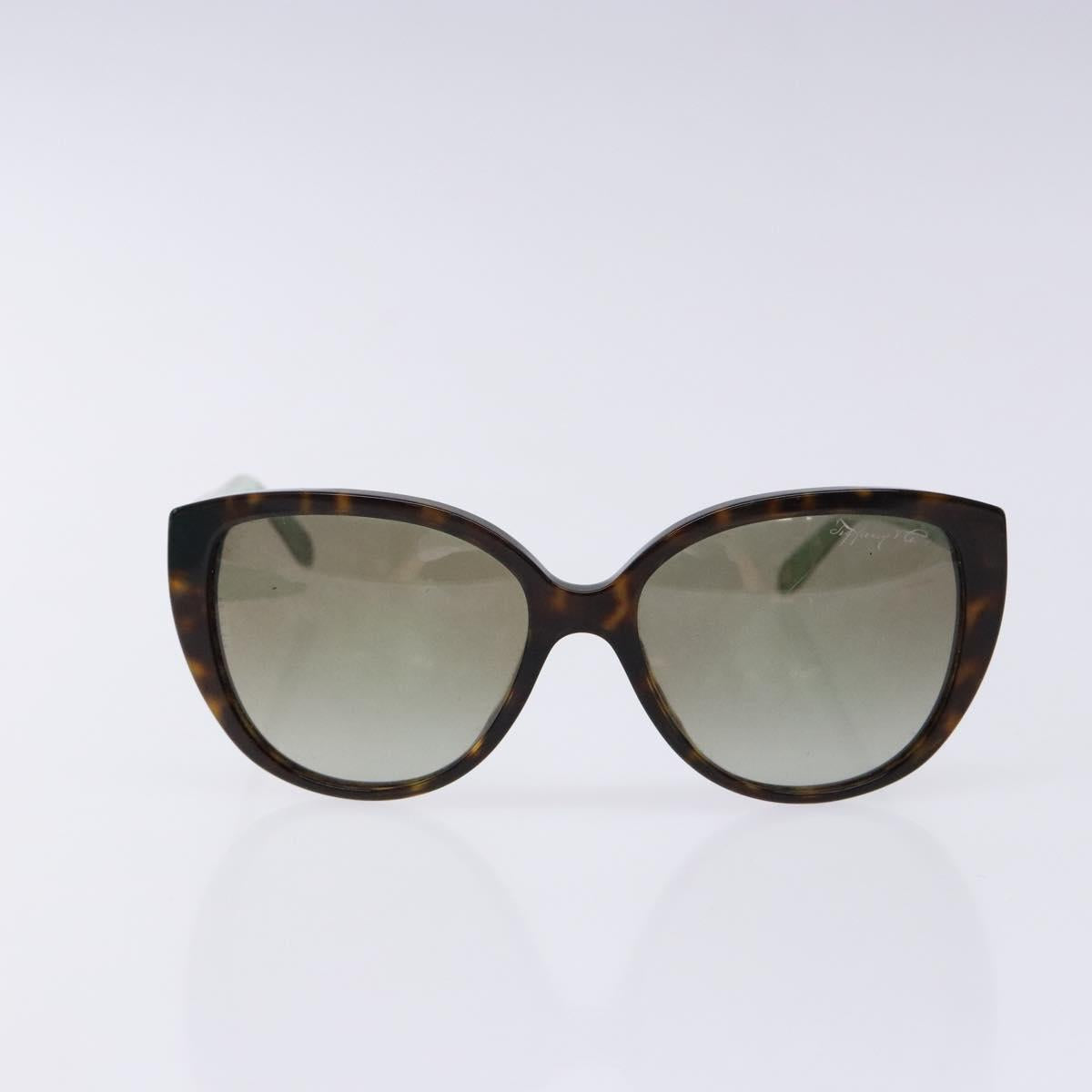TIFFANY&Co. Sunglasses plastic Brown Auth BA4788