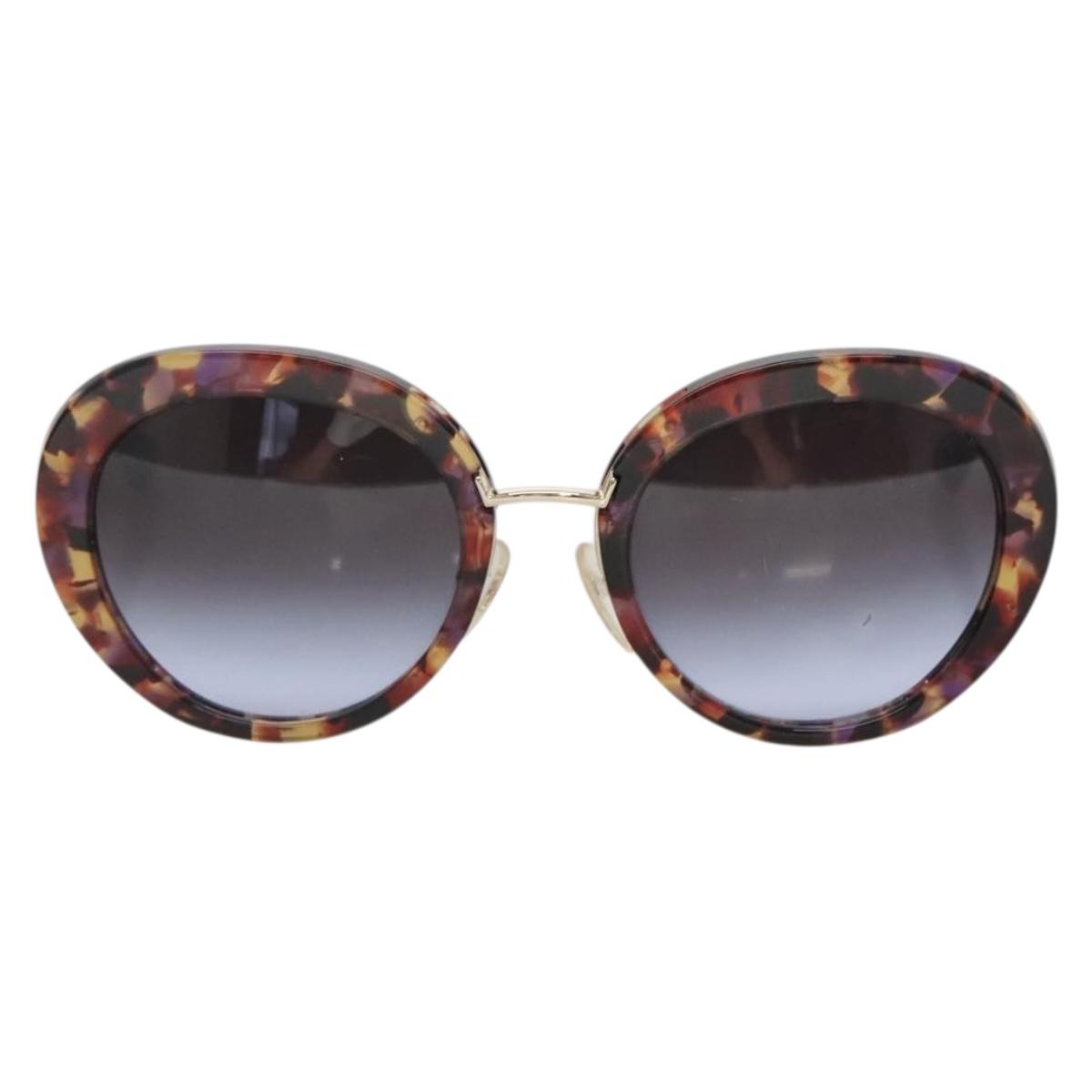PRADA Sunglasses plastic Brown Auth BA4789