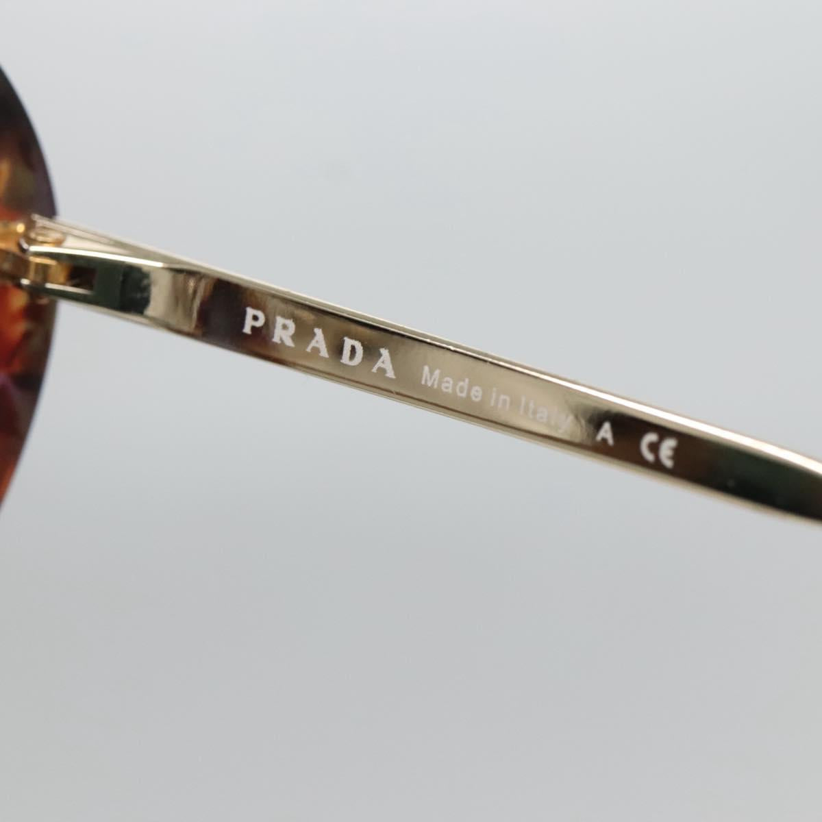 PRADA Sunglasses plastic Brown Auth BA4789
