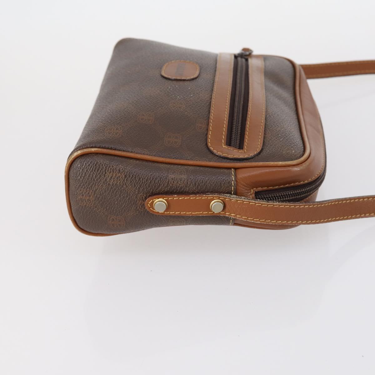 BALLY Shoulder Bag Leather 3Set Brown Black Bordeaux Auth BA4812