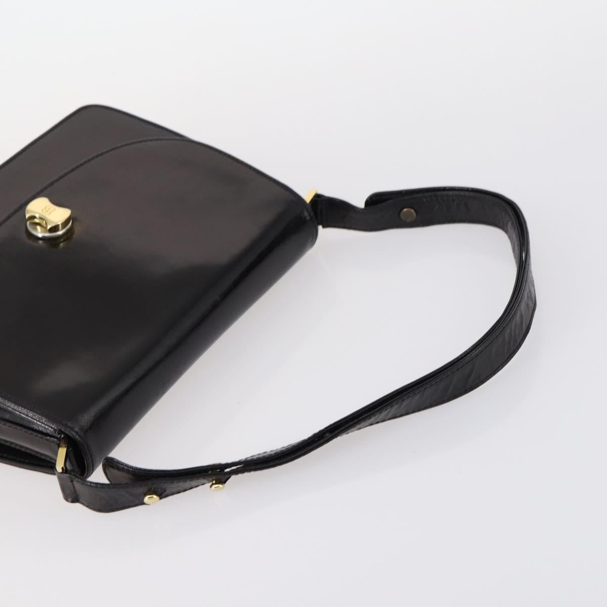 BALLY Shoulder Bag Leather 3 Set Brown Black Auth BA4817