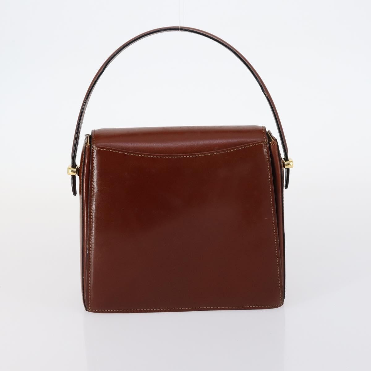 BALLY Shoulder Bag Leather 3 Set Brown Black Auth BA4817