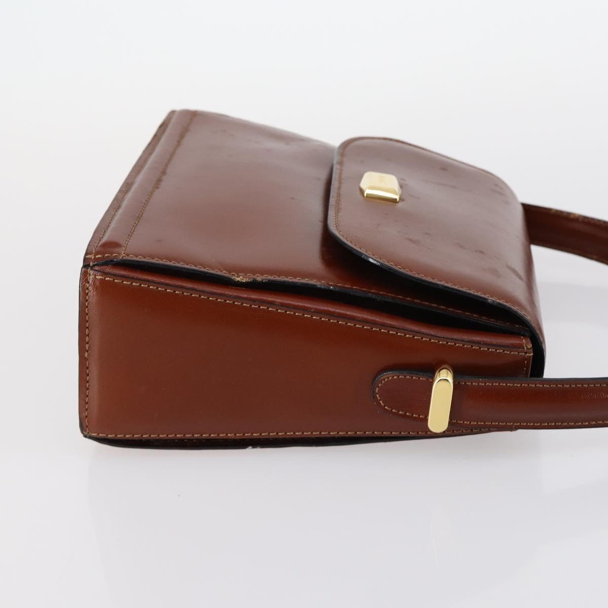 BALLY Shoulder Bag Leather 3 Set Brown Black Auth BA4817