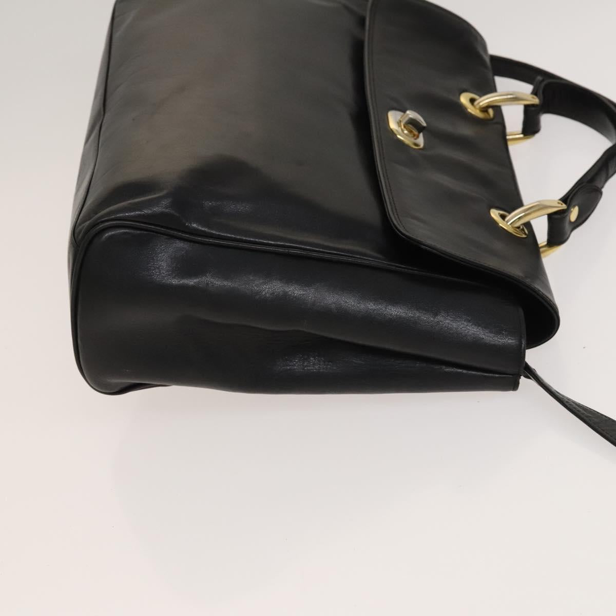 BALLY Shoulder Bag Leather 3Set Bordeaux Black Auth BA4827