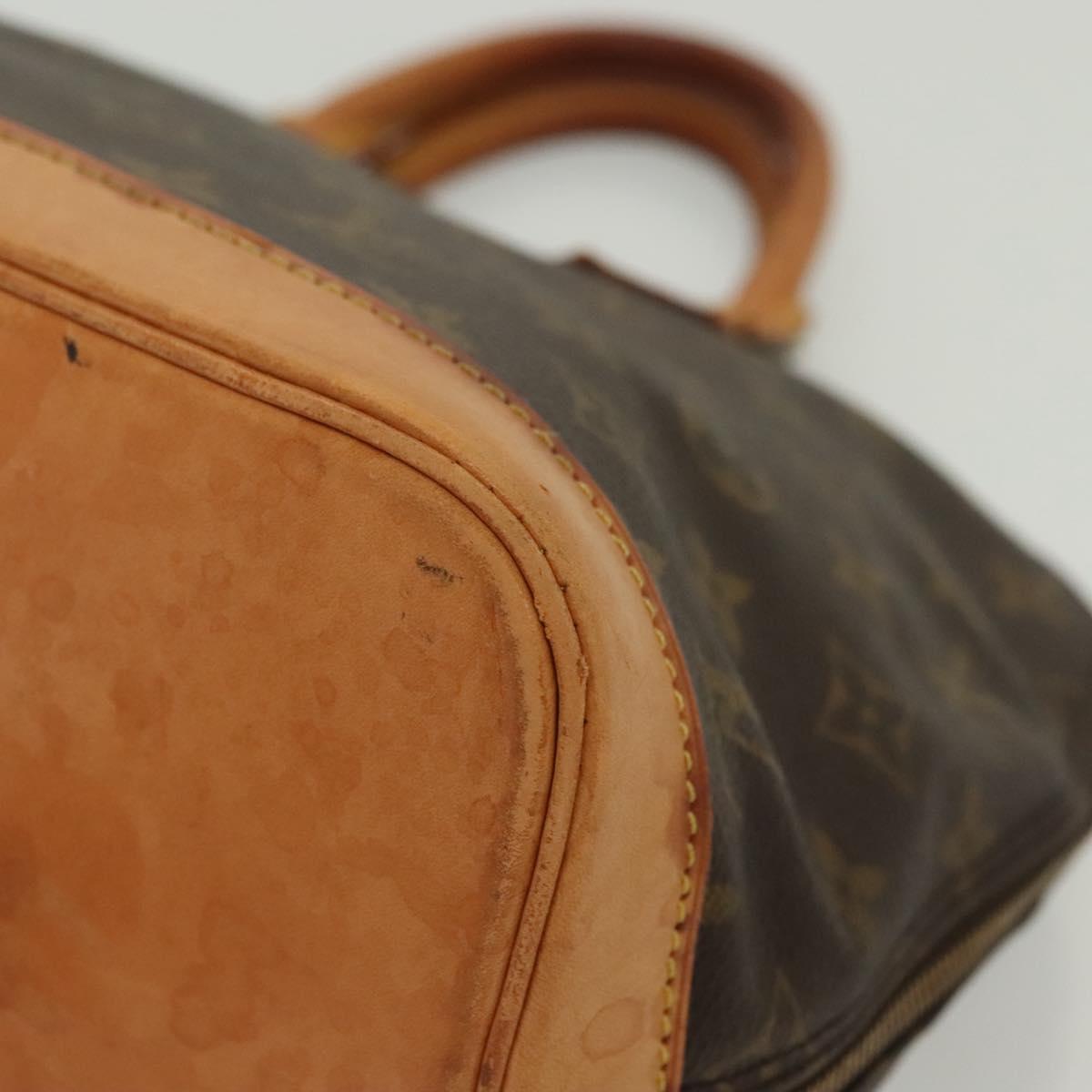 LOUIS VUITTON Monogram Alma Hand Bag M51130 LV Auth BA4852