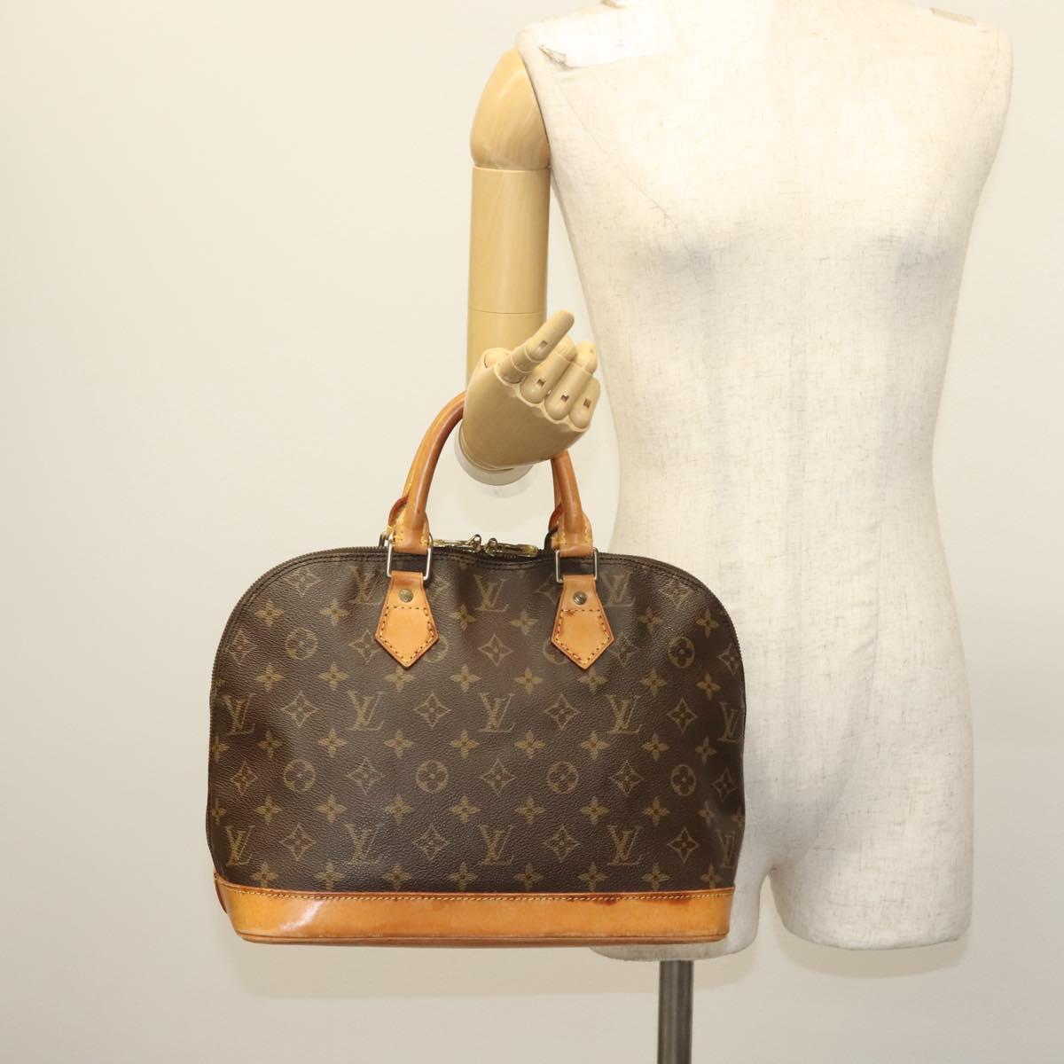 LOUIS VUITTON Monogram Alma Hand Bag M51130 LV Auth BA4852