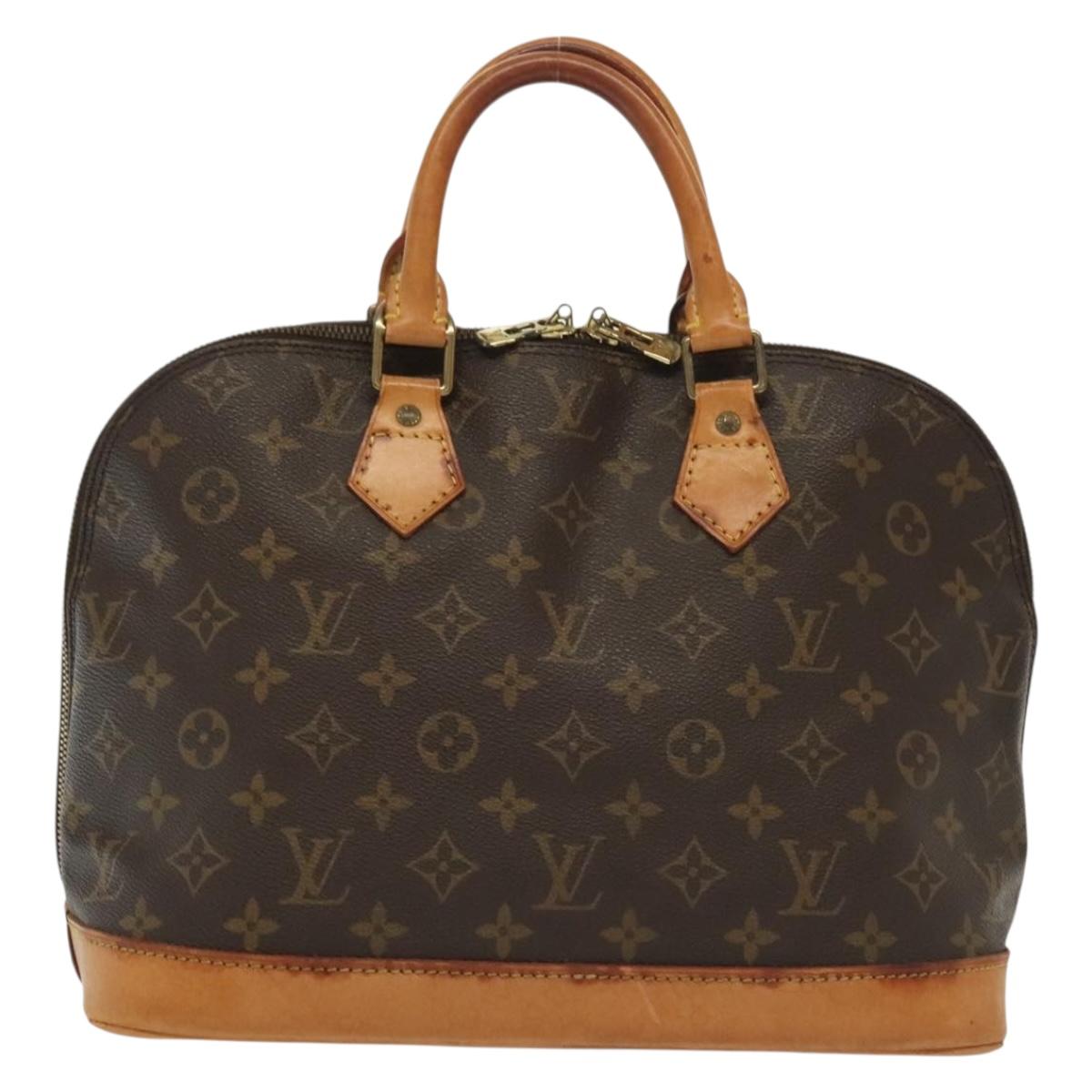 LOUIS VUITTON Monogram Alma Hand Bag M51130 LV Auth BA4852