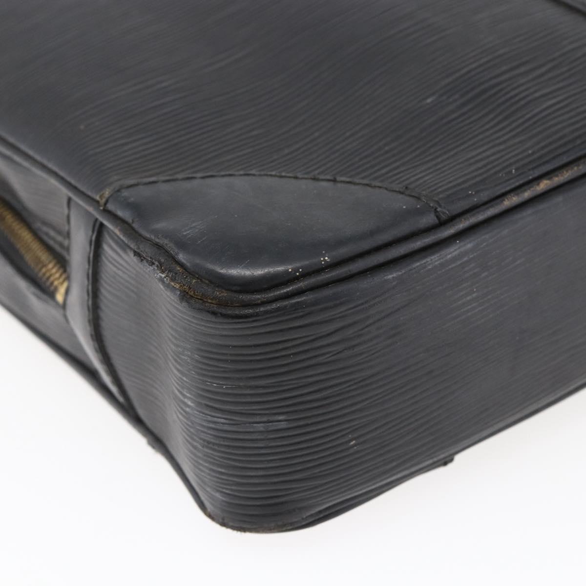LOUIS VUITTON Epi Porte Documents Voyage Business Bag Black M54472 Auth BA4858