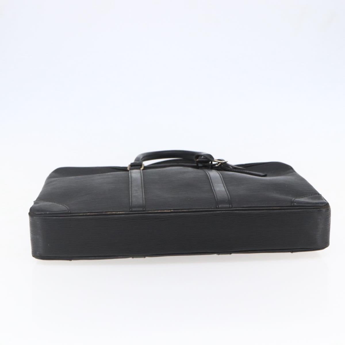 LOUIS VUITTON Epi Porte Documents Voyage Business Bag Black M54472 Auth BA4858