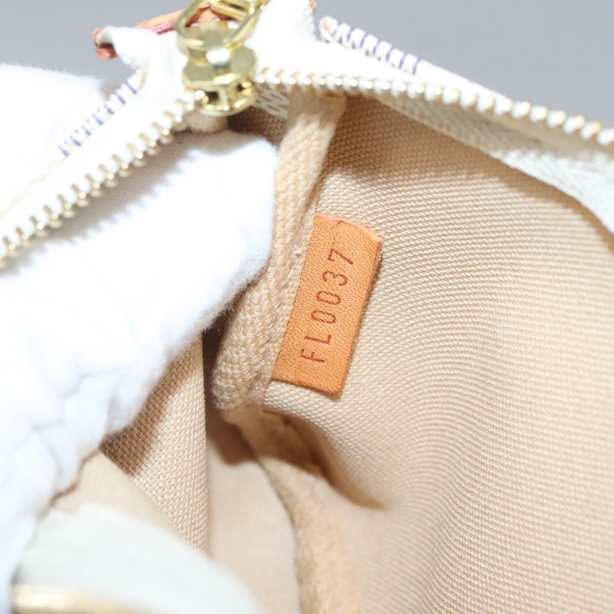 LOUIS VUITTON Damier Azur Mini Pochette Accessoires Pouch N63005 LV Auth BA4860