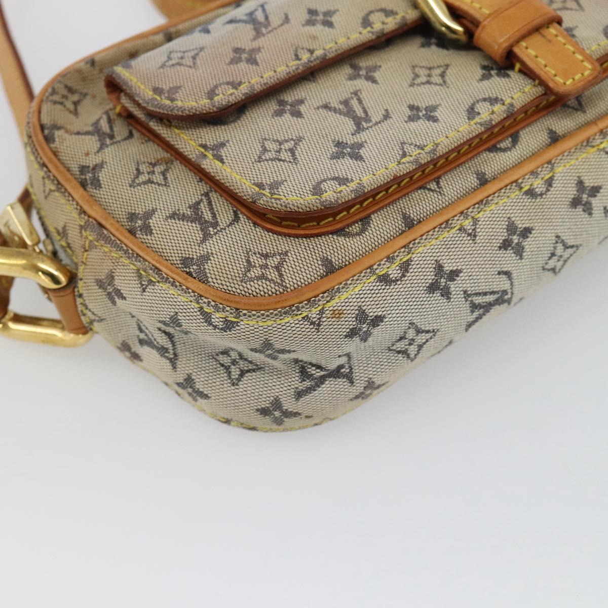 LOUIS VUITTON Monogram Mini Juliet MM Shoulder Bag Blue M92004 LV Auth BA4861