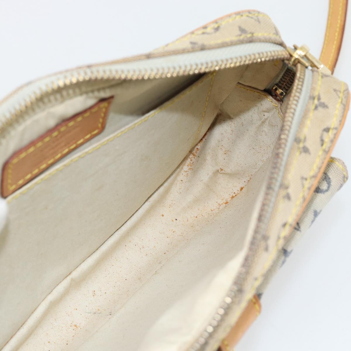 LOUIS VUITTON Monogram Mini Juliet MM Shoulder Bag Blue M92004 LV Auth BA4861
