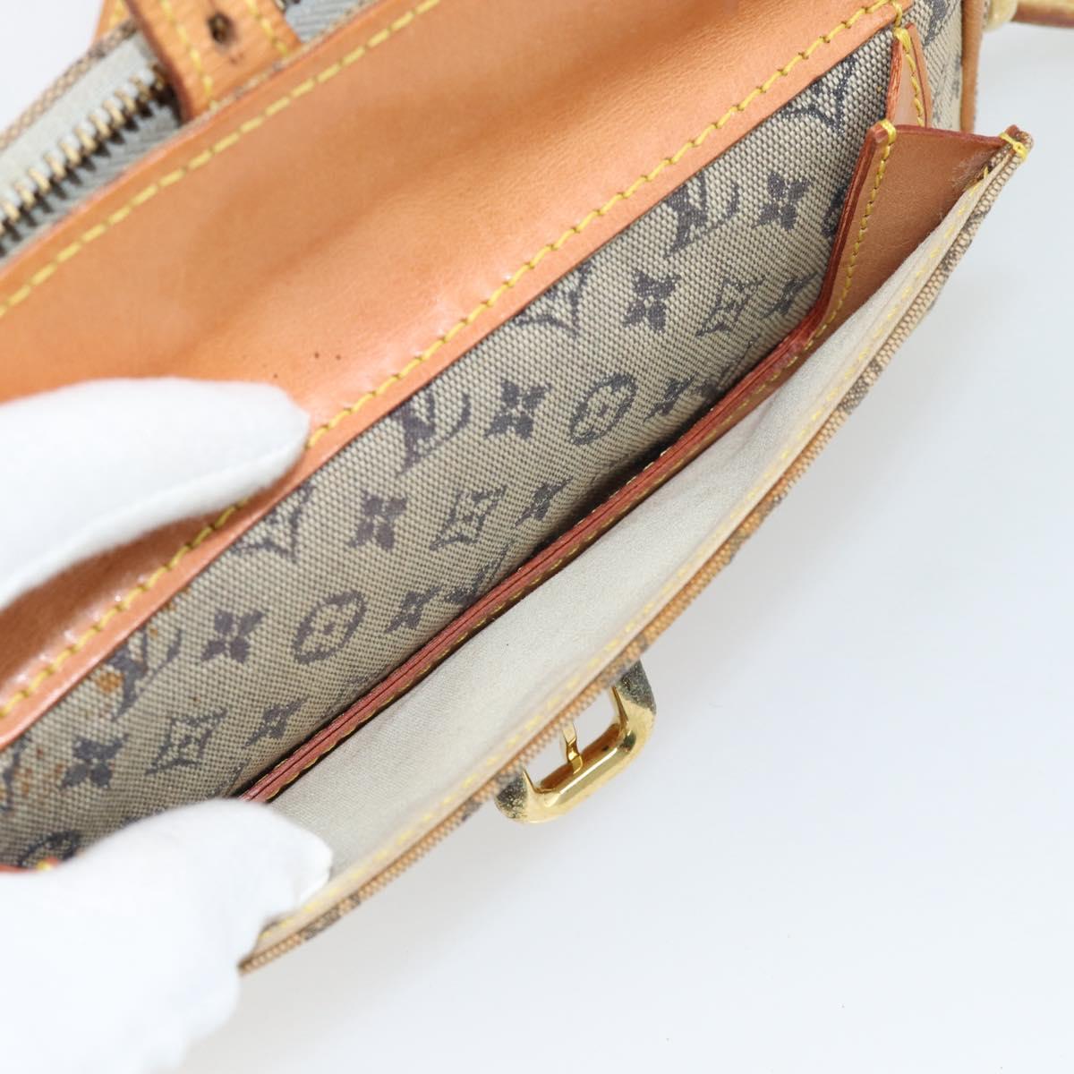 LOUIS VUITTON Monogram Mini Juliet MM Shoulder Bag Blue M92004 LV Auth BA4861