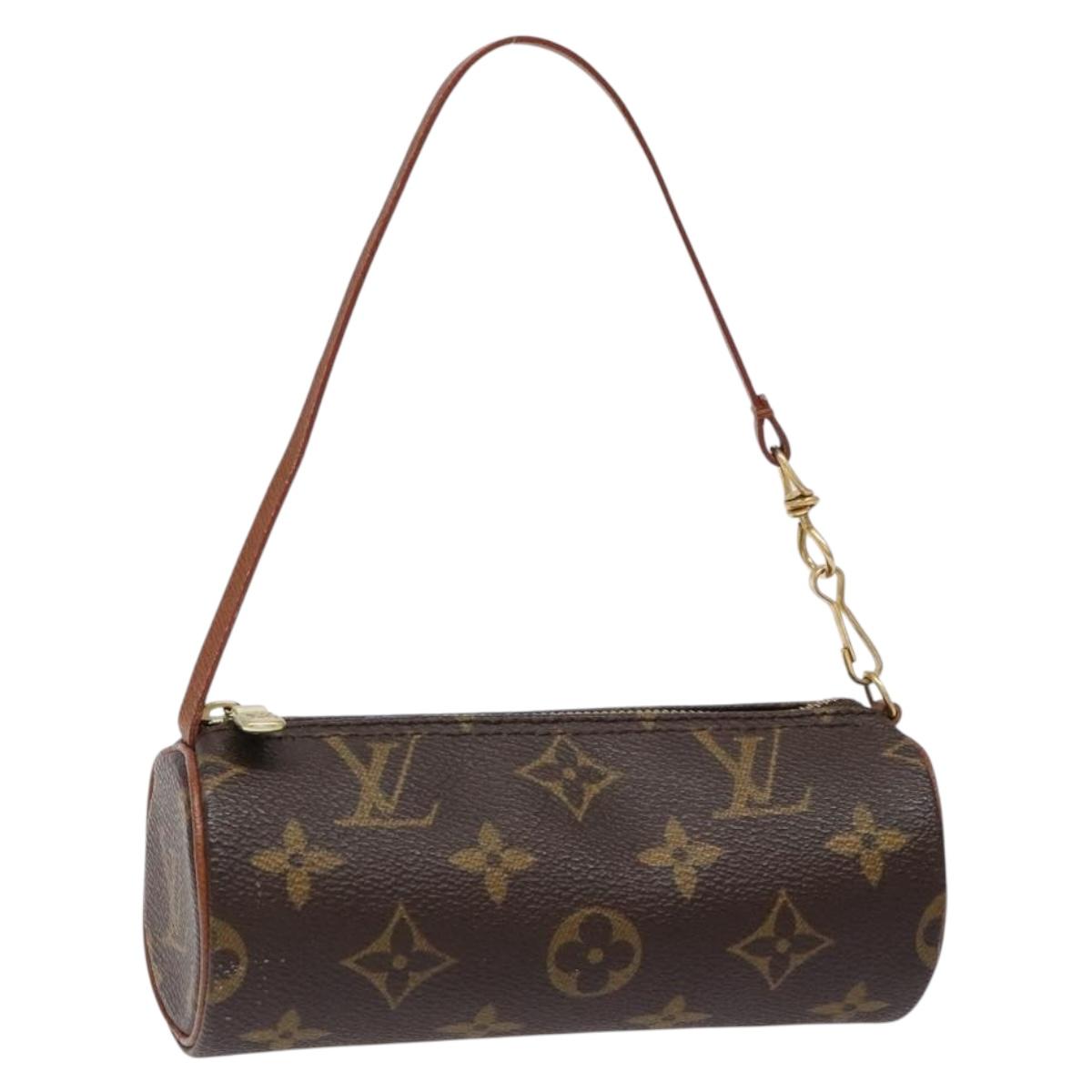 LOUIS VUITTON Monogram Papillon Pouch LV Auth BA4883