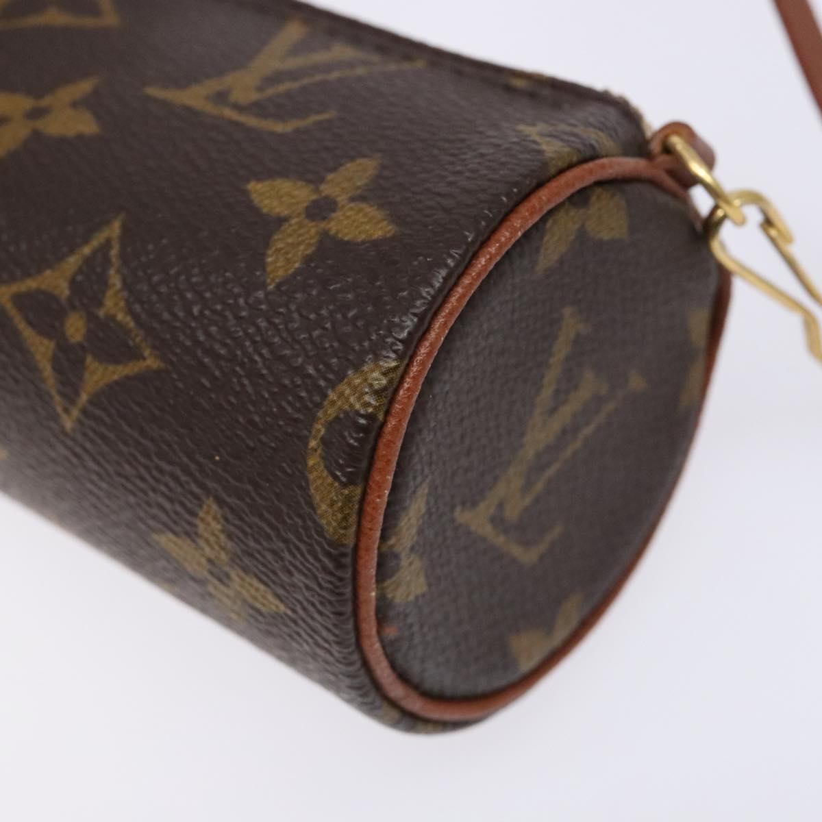 LOUIS VUITTON Monogram Papillon Pouch LV Auth BA4883