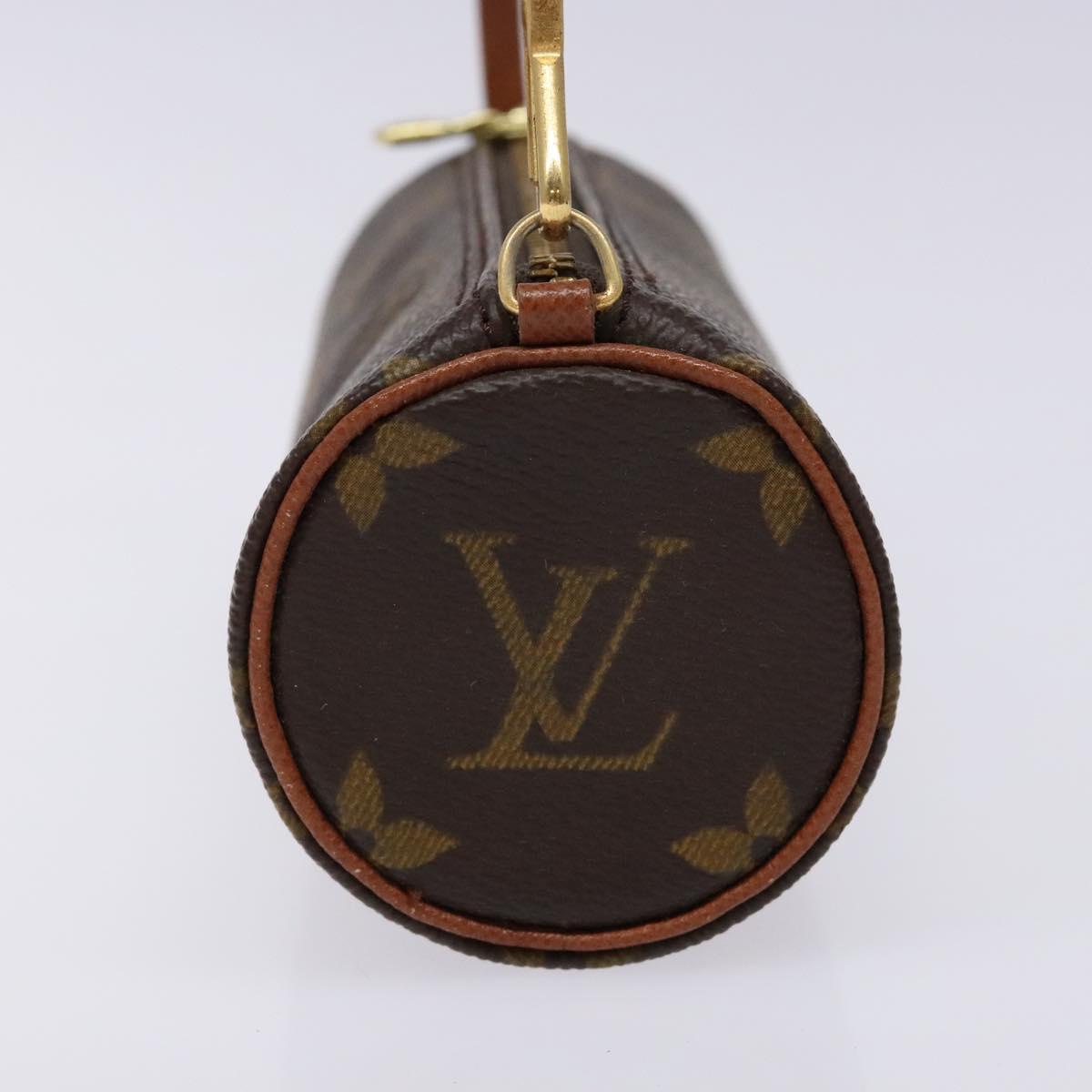 LOUIS VUITTON Monogram Papillon Pouch LV Auth BA4883