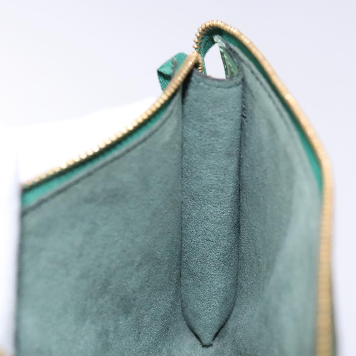 LOUIS VUITTON Epi Pochette Accessoires Pouch Vintage Green M52984 LV Auth BA4884