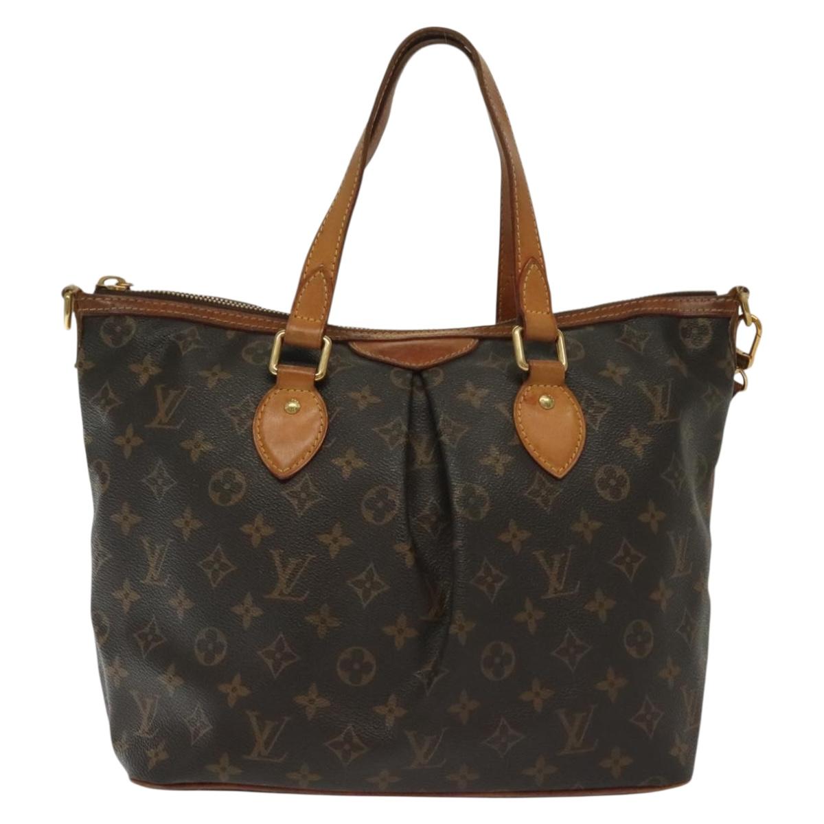 LOUIS VUITTON Monogram Palermo PM Tote Bag M40145 LV Auth BA4893