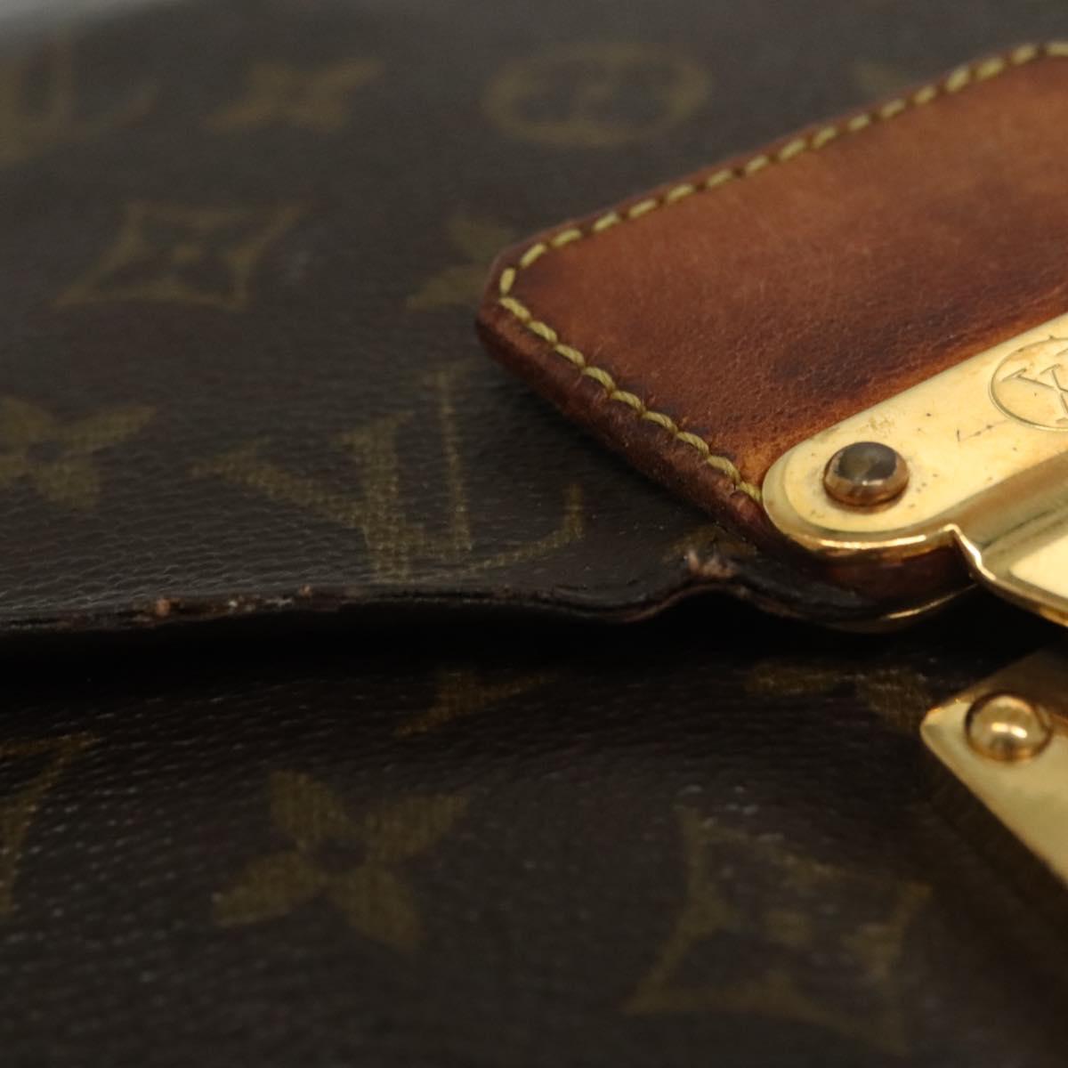 LOUIS VUITTON Monogram Porte Documents Senatur Briefcase M53335 LV Auth BA4899