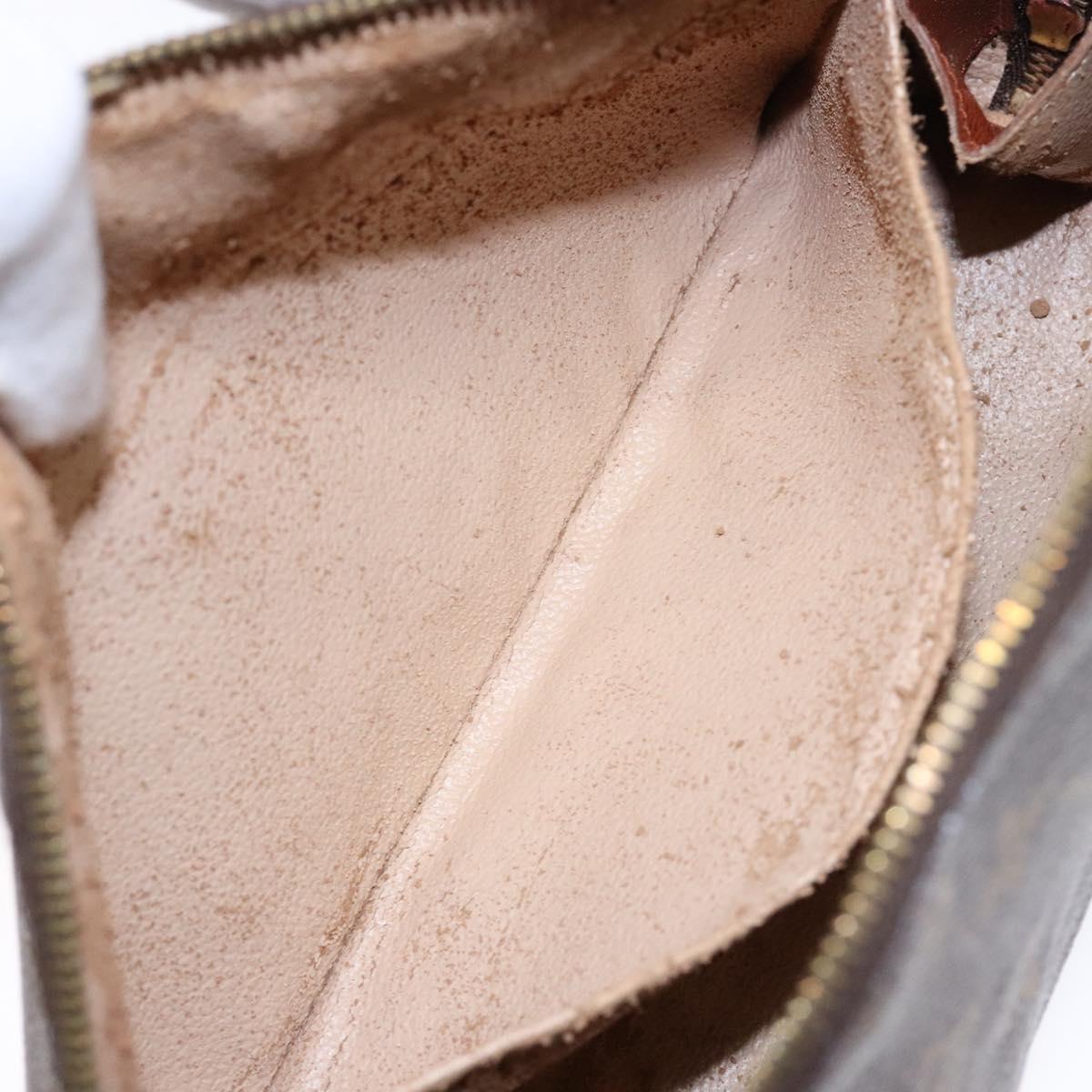 LOUIS VUITTON Monogram Trousse Demi Ronde Cosmetic Pouch M47520 LV Auth BA4901