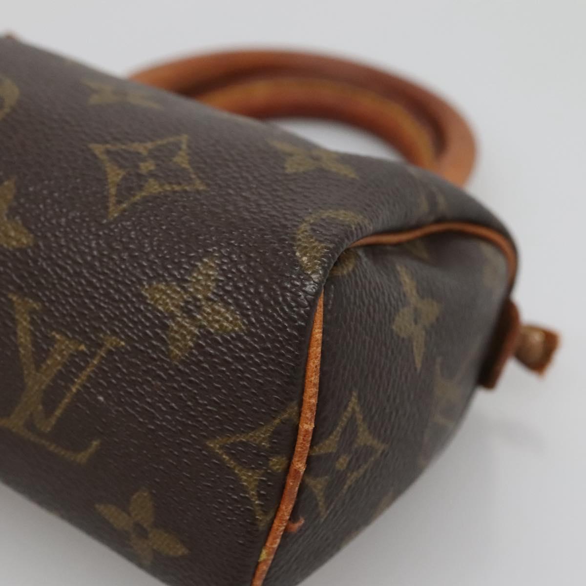 LOUIS VUITTON Monogram Mini Speedy Hand Bag M41534 LV Auth BA4905