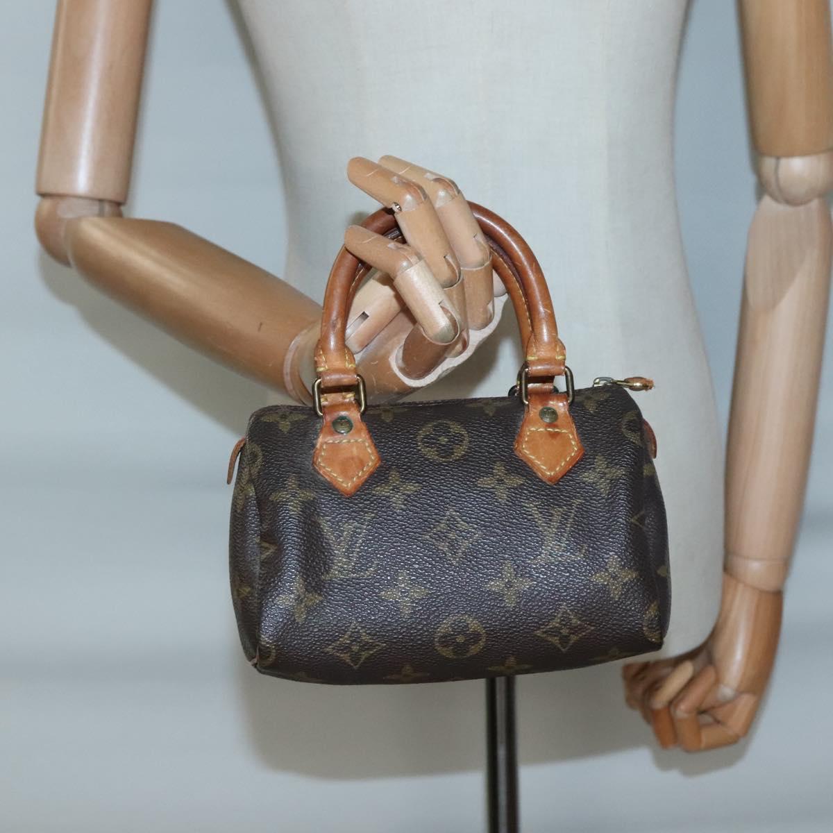 LOUIS VUITTON Monogram Mini Speedy Hand Bag M41534 LV Auth BA4905