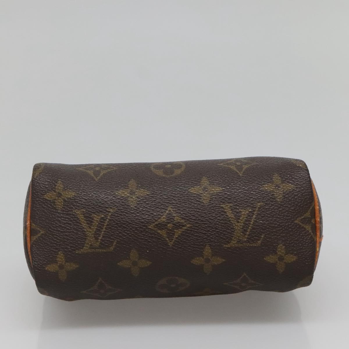 LOUIS VUITTON Monogram Mini Speedy Hand Bag M41534 LV Auth BA4905