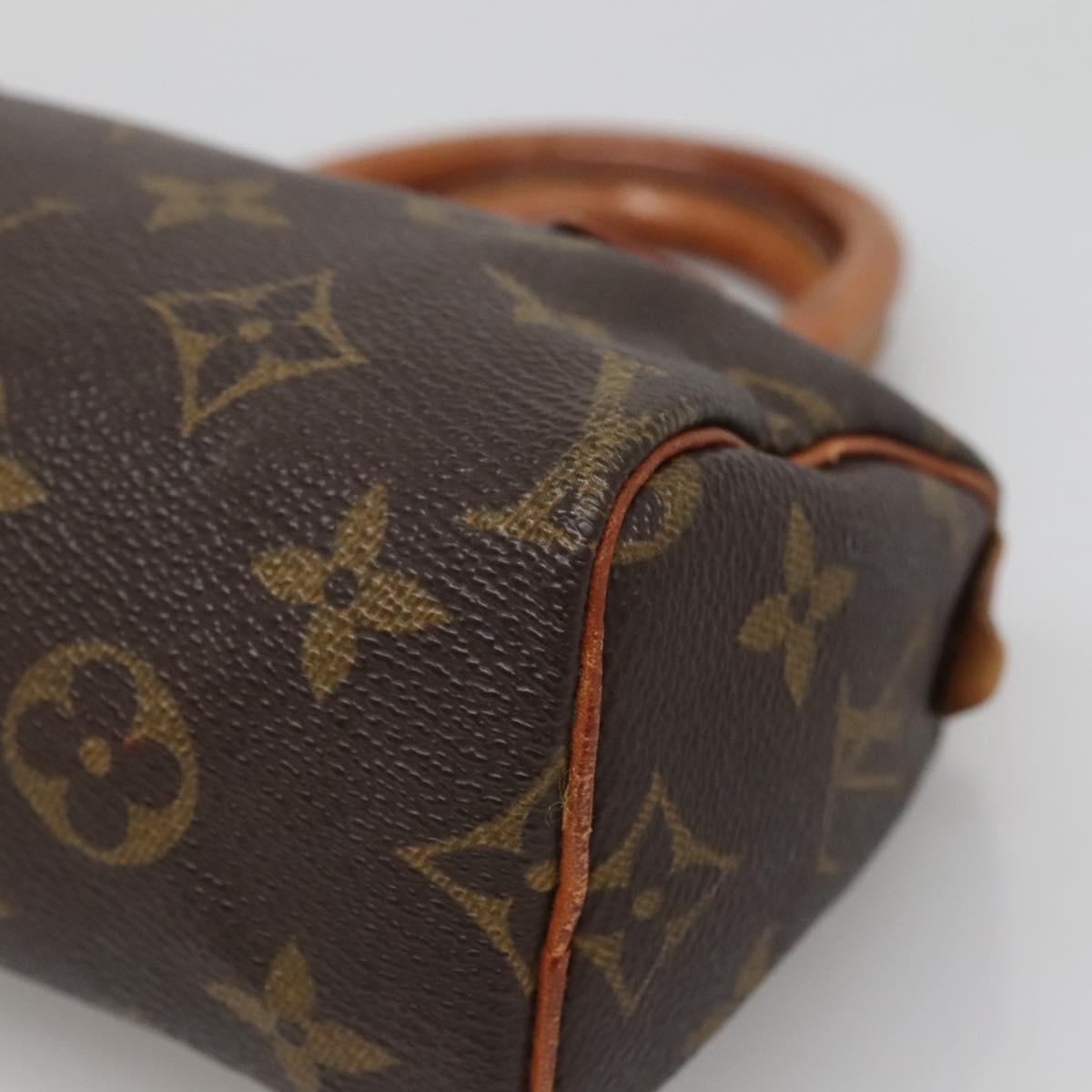 LOUIS VUITTON Monogram Mini Speedy Hand Bag M41534 LV Auth BA4906