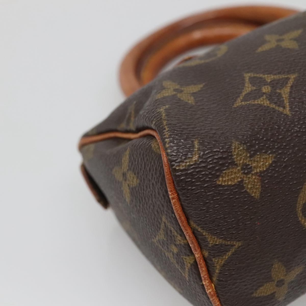 LOUIS VUITTON Monogram Mini Speedy Hand Bag M41534 LV Auth BA4906