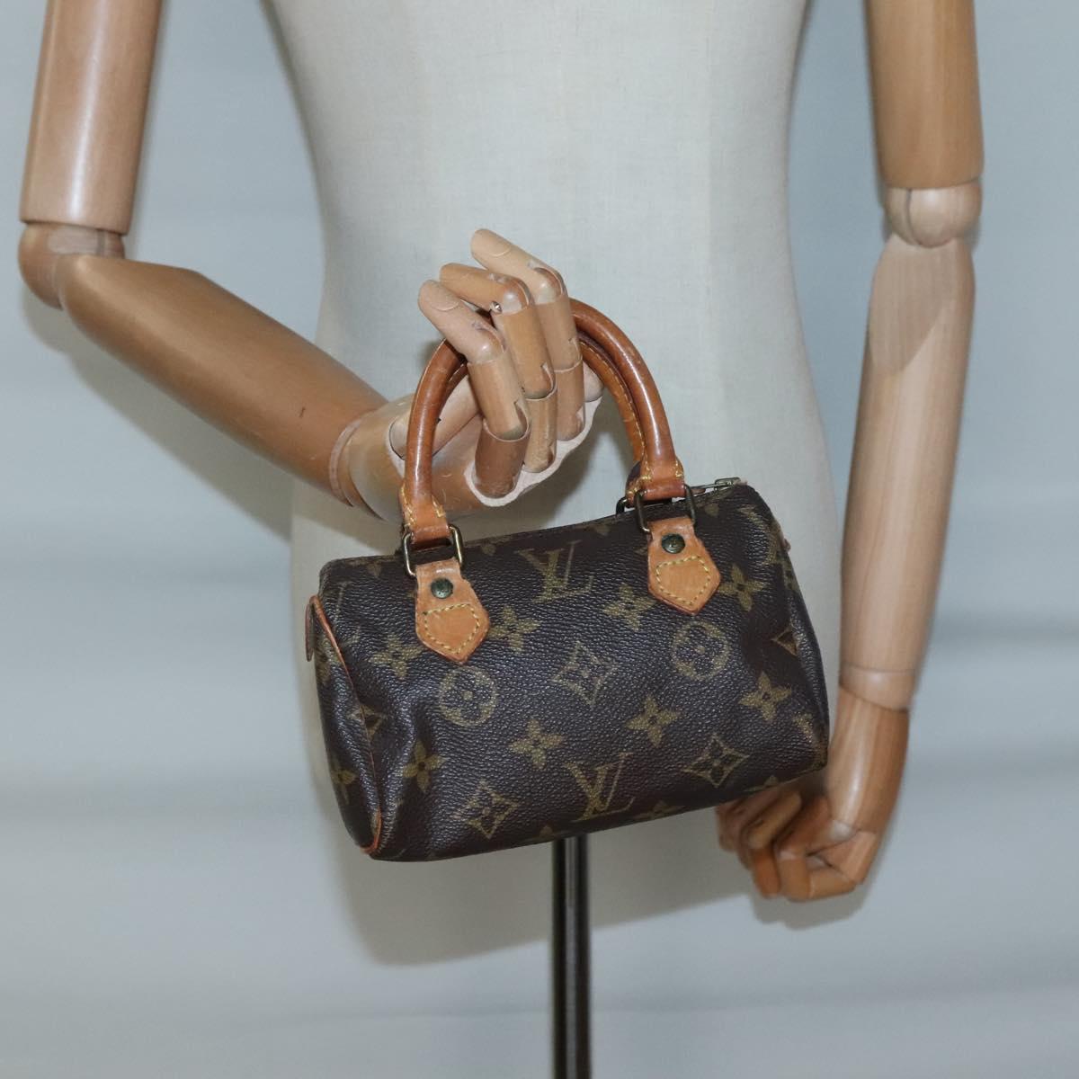 LOUIS VUITTON Monogram Mini Speedy Hand Bag M41534 LV Auth BA4906