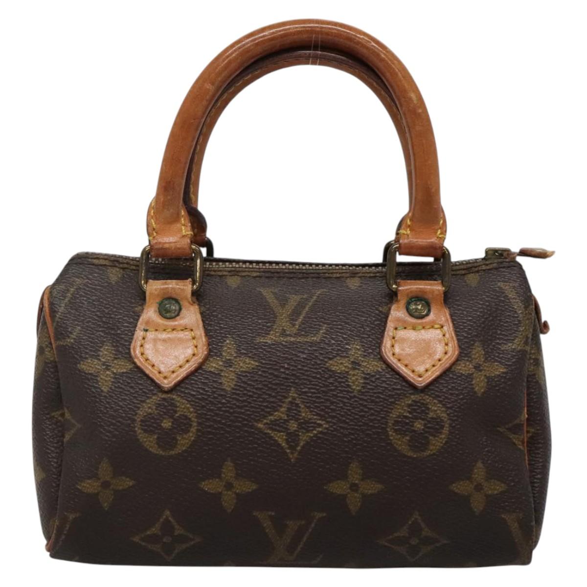 LOUIS VUITTON Monogram Mini Speedy Hand Bag M41534 LV Auth BA4906