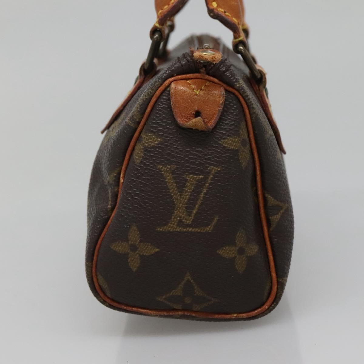 LOUIS VUITTON Monogram Mini Speedy Hand Bag M41534 LV Auth BA4906