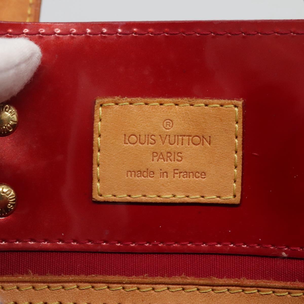 LOUIS VUITTON Monogram Vernis Reade PM Hand Bag Pomme D'amour M91990 Auth BA4907