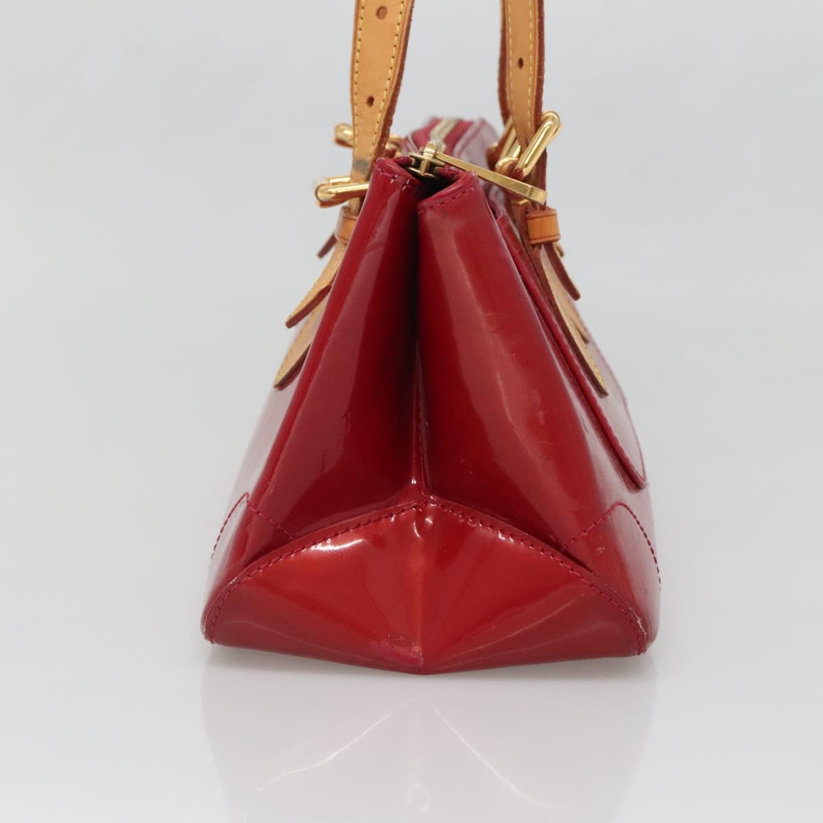 LOUIS VUITTON Vernis Rosewood Avenue Bag Pomme D'amour M93507 LV Auth BA4909