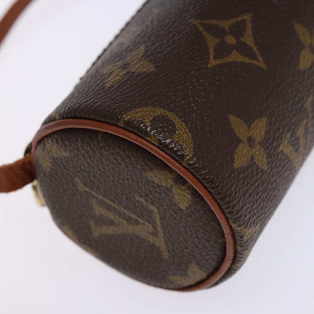 LOUIS VUITTON Monogram Papillon Pouch LV Auth BA4920