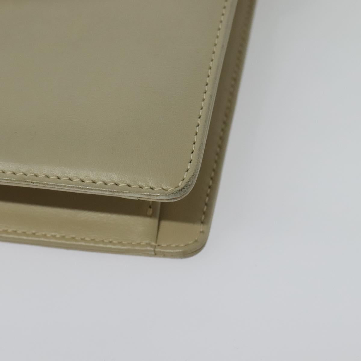 GUCCI Shoulder Bag Leather Beige Gold 004 406 0105 Auth BA4936