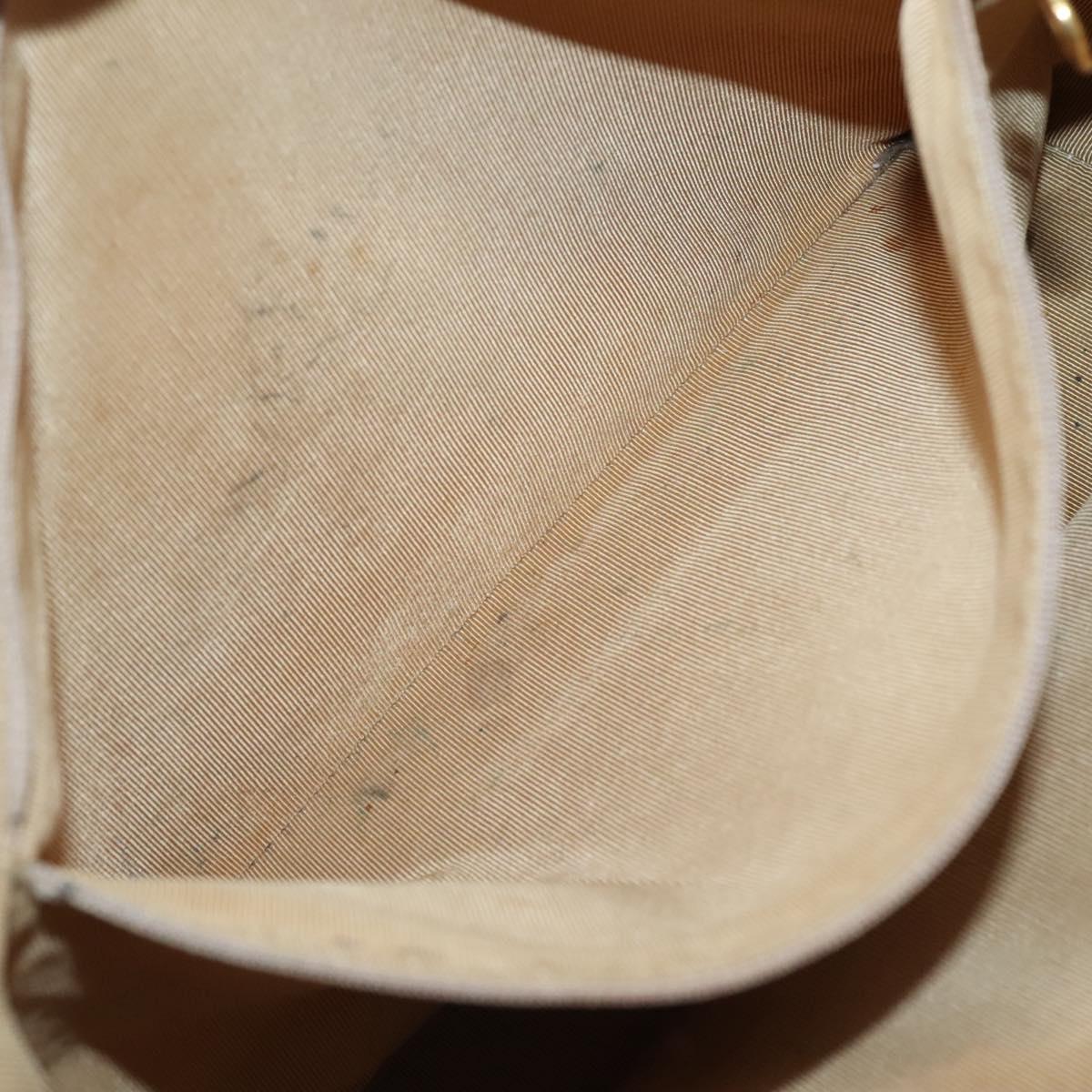 CHANEL COCO Mark Tote Bag Caviar Skin Beige Gold CC Auth BA4943